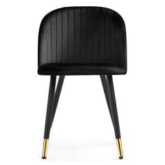 Стул на металлокаркасе Gabi black / black / gold в Нижневартовске - nizhnevartovsk.mebel24.online | фото 2