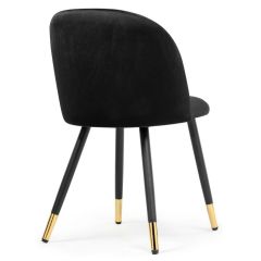 Стул на металлокаркасе Gabi black / black / gold в Нижневартовске - nizhnevartovsk.mebel24.online | фото 4