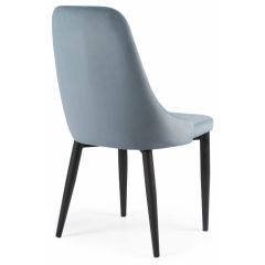 Стул на металлокаркасе Kora light blue / black в Нижневартовске - nizhnevartovsk.mebel24.online | фото 4