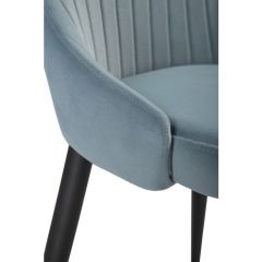 Стул на металлокаркасе Kora light blue / black в Нижневартовске - nizhnevartovsk.mebel24.online | фото 6