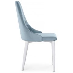 Стул на металлокаркасе Kora light blue / white в Нижневартовске - nizhnevartovsk.mebel24.online | фото 3