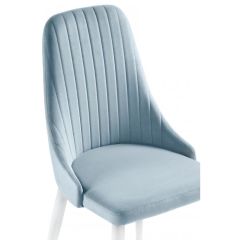 Стул на металлокаркасе Kora light blue / white в Нижневартовске - nizhnevartovsk.mebel24.online | фото 5