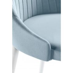 Стул на металлокаркасе Kora light blue / white в Нижневартовске - nizhnevartovsk.mebel24.online | фото 6