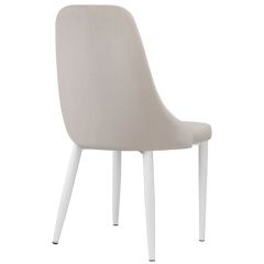 Стул на металлокаркасе Kora white / beige в Нижневартовске - nizhnevartovsk.mebel24.online | фото 4