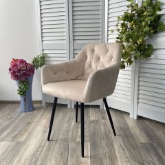 Стул PERU PK6015-06 BEIGE античный бежевый, велюр M-City в Нижневартовске - nizhnevartovsk.mebel24.online | фото 2