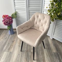 Стул PERU PK6015-06 BEIGE античный бежевый, велюр M-City в Нижневартовске - nizhnevartovsk.mebel24.online | фото 3