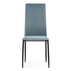 Стул на металлокаркасе Tod light blue / black в Нижневартовске - nizhnevartovsk.mebel24.online | фото 1