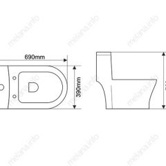 Унитаз-моноблок MELANA MLN-2011D в Нижневартовске - nizhnevartovsk.mebel24.online | фото 2