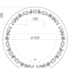 Зеркало Амстердам 700х700 с подсветкой Sansa (GL7026Z) в Нижневартовске - nizhnevartovsk.mebel24.online | фото 8