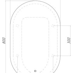 Зеркало Дакка 800х500 с подсветкой Sansa (GL7036Z) в Нижневартовске - nizhnevartovsk.mebel24.online | фото 8