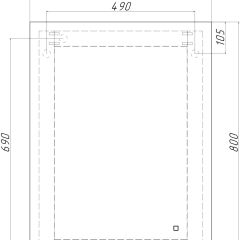 Зеркало Каракас 800х600 с подсветкой Sansa (GL7042Z) в Нижневартовске - nizhnevartovsk.mebel24.online | фото 8