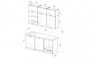 АЛЬБА Кухонный гарнитур Макси 2 (1800 мм) в Нижневартовске - nizhnevartovsk.mebel24.online | фото 2