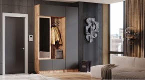 БАВАРИЯ Прихожая (дуб вотан/графит) в Нижневартовске - nizhnevartovsk.mebel24.online | фото