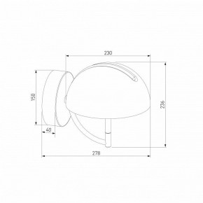 Бра Eurosvet Emisfero 50083/1 LED золото в Нижневартовске - nizhnevartovsk.mebel24.online | фото 3