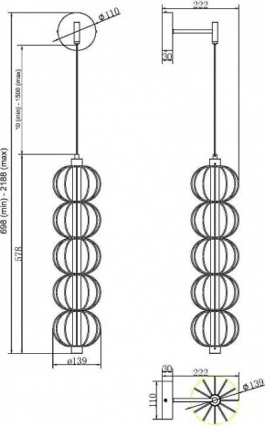 Бра Maytoni Golden Cage MOD216WL-L10G3K в Нижневартовске - nizhnevartovsk.mebel24.online | фото 2