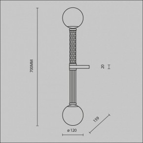 Бра Maytoni Teatro MOD287WL-02BS в Нижневартовске - nizhnevartovsk.mebel24.online | фото 2