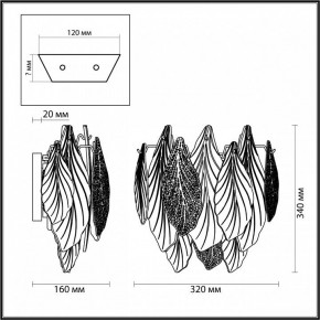 Бра Odeon Light Lace 5052/3W в Нижневартовске - nizhnevartovsk.mebel24.online | фото 4