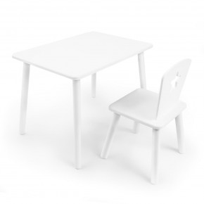 Детский комплект стол и стул «Звезда» Rolti Baby (белый/белый, массив березы/мдф) в Нижневартовске - nizhnevartovsk.mebel24.online | фото