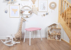 Детский стол Rolti Baby «Облачко»  (розовый/белый, массив березы/мдф) в Нижневартовске - nizhnevartovsk.mebel24.online | фото