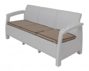 Диван Yalta Premium Sofa 3 Set (Ялта) белый (+подушки под спину) в Нижневартовске - nizhnevartovsk.mebel24.online | фото