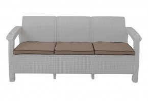 Диван Yalta Premium Sofa 3 Set (Ялта) белый (+подушки под спину) в Нижневартовске - nizhnevartovsk.mebel24.online | фото 2