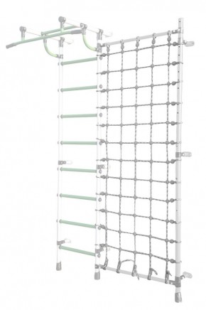 Дополнительная стойка к пристенному ДСК Pastel с сеткой для лазания, цв. белый в Нижневартовске - nizhnevartovsk.mebel24.online | фото
