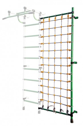 Дополнительная стойка к пристенному ДСК с сеткой для лазания, цв. зеленый в Нижневартовске - nizhnevartovsk.mebel24.online | фото