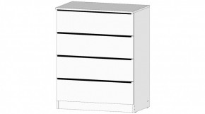 ЭЛЕГАНТ Комод 4 ящика (белый) в Нижневартовске - nizhnevartovsk.mebel24.online | фото