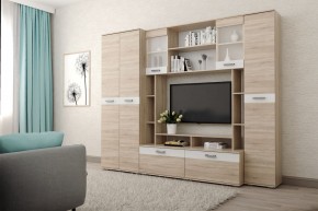 Гостиная Белла (Дуб Сонома/Белый глянец) в Нижневартовске - nizhnevartovsk.mebel24.online | фото 1