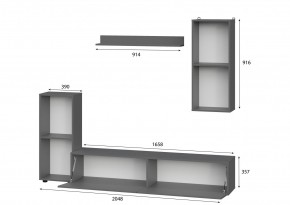 Гостиная МГС 10 (Графит) в Нижневартовске - nizhnevartovsk.mebel24.online | фото 2