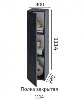 ХЛОЯ Гостиная (Дуб Вотан/Обсидиан) модульная в Нижневартовске - nizhnevartovsk.mebel24.online | фото 4