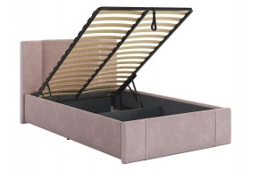 ХЛОЯ Кровать 1200 с ПМ (нежно-розовый велюр) в Нижневартовске - nizhnevartovsk.mebel24.online | фото