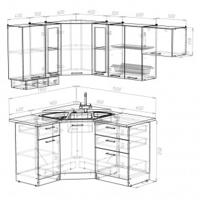 КИРА Кухонный гарнитур Литл ( 1300*2000 мм ) в Нижневартовске - nizhnevartovsk.mebel24.online | фото 2