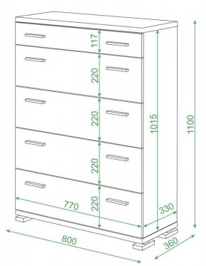 Комод Домино нельсон КМ-1 в Нижневартовске - nizhnevartovsk.mebel24.online | фото 2