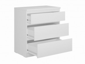 Комод КАСТОР с тремя ящиками, цвет белый в Нижневартовске - nizhnevartovsk.mebel24.online | фото 2