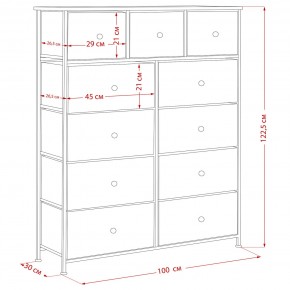 Комод Leset Линкс 11 ящиков (МДФ) в Нижневартовске - nizhnevartovsk.mebel24.online | фото 12