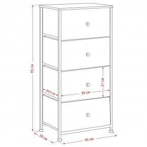 Комод Leset Линкс 4 ящика (МДФ) в Нижневартовске - nizhnevartovsk.mebel24.online | фото 12