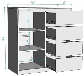 Комод Мальта K115 в Нижневартовске - nizhnevartovsk.mebel24.online | фото 2