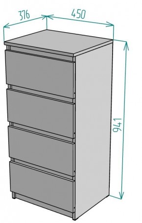 Комод Malta light K126 в Нижневартовске - nizhnevartovsk.mebel24.online | фото 2
