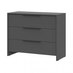 КАМЕЛИЯ 1 Серия 2 Комод 3 ящика Графит серый в Нижневартовске - nizhnevartovsk.mebel24.online | фото 2