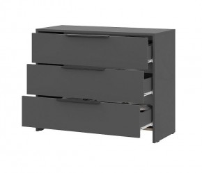 КАМЕЛИЯ 1 Серия 2 Комод 3 ящика Графит серый в Нижневартовске - nizhnevartovsk.mebel24.online | фото 3