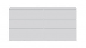 Комод Варма 6Д большой с шестью выдвижными ящиками, цвет белый в Нижневартовске - nizhnevartovsk.mebel24.online | фото 2