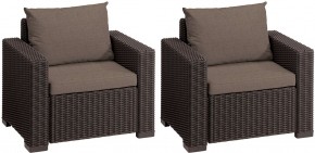 Комплект кресел Калифорния (California chair) коричневые в Нижневартовске - nizhnevartovsk.mebel24.online | фото 2