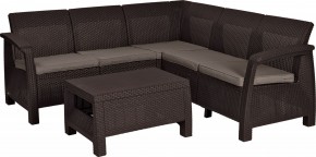 Комплект мебели угловой Корфу Релакс Сет (CORFU II RELAX SET) коричневый в Нижневартовске - nizhnevartovsk.mebel24.online | фото 2
