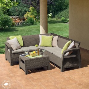 Комплект мебели угловой Корфу Релакс Сет (CORFU II RELAX SET) коричневый в Нижневартовске - nizhnevartovsk.mebel24.online | фото 4