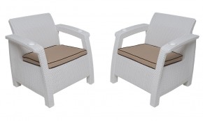 Комплект на балкон Yalta Balcony Set (Ялта) белый в Нижневартовске - nizhnevartovsk.mebel24.online | фото 4