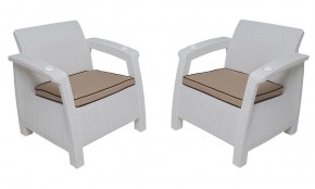 Комплект уличной мебели Yalta Premium Terrace Set (Ялта) белый (+подушки под спину) в Нижневартовске - nizhnevartovsk.mebel24.online | фото 4