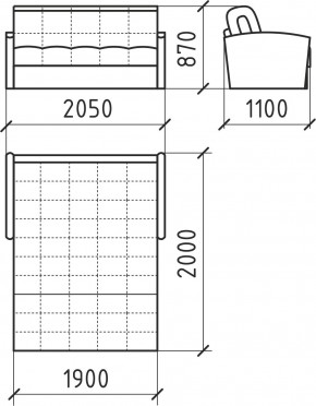 КОРАЛЛ 2 Диван БД 1800 в Нижневартовске - nizhnevartovsk.mebel24.online | фото 5