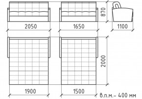 КОРАЛЛ 2 Диван БД в Нижневартовске - nizhnevartovsk.mebel24.online | фото 2