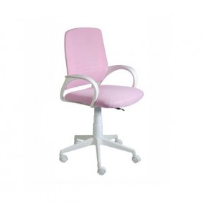 Кресло Ирис White сетка/ткань розовая в Нижневартовске - nizhnevartovsk.mebel24.online | фото